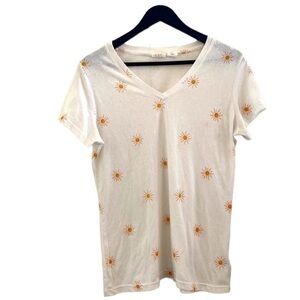 C&C California | Vneck | Short Sleeve | Sun print | Tee | Size: Large